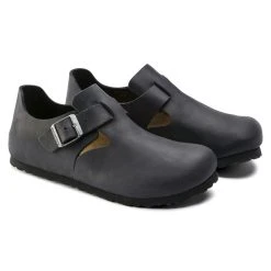 Outlet 😍 Birkenstock London Oiled Leather Black 🌟 6 Outlet 😍 Birkenstock London Oiled Leather Black 🌟 -Men Shoes Store 166541 pair