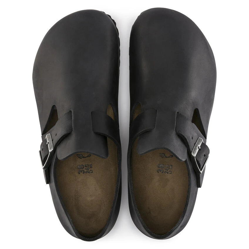 London Oiled Leather Outlet 😍 Birkenstock London Oiled Leather Black 🌟 -Men Shoes Store 166541 top