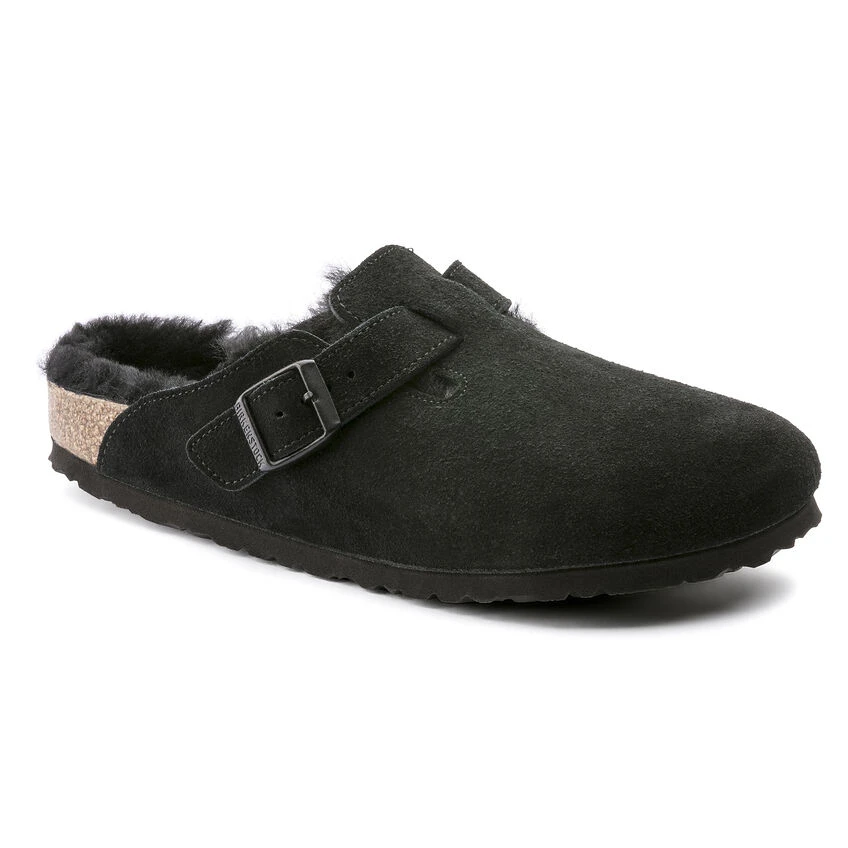 Outlet โจ Birkenstock Boston Suede Leather Black ๐ 2 Outlet โจ Birkenstock Boston Suede Leather Black ๐ - Image 2