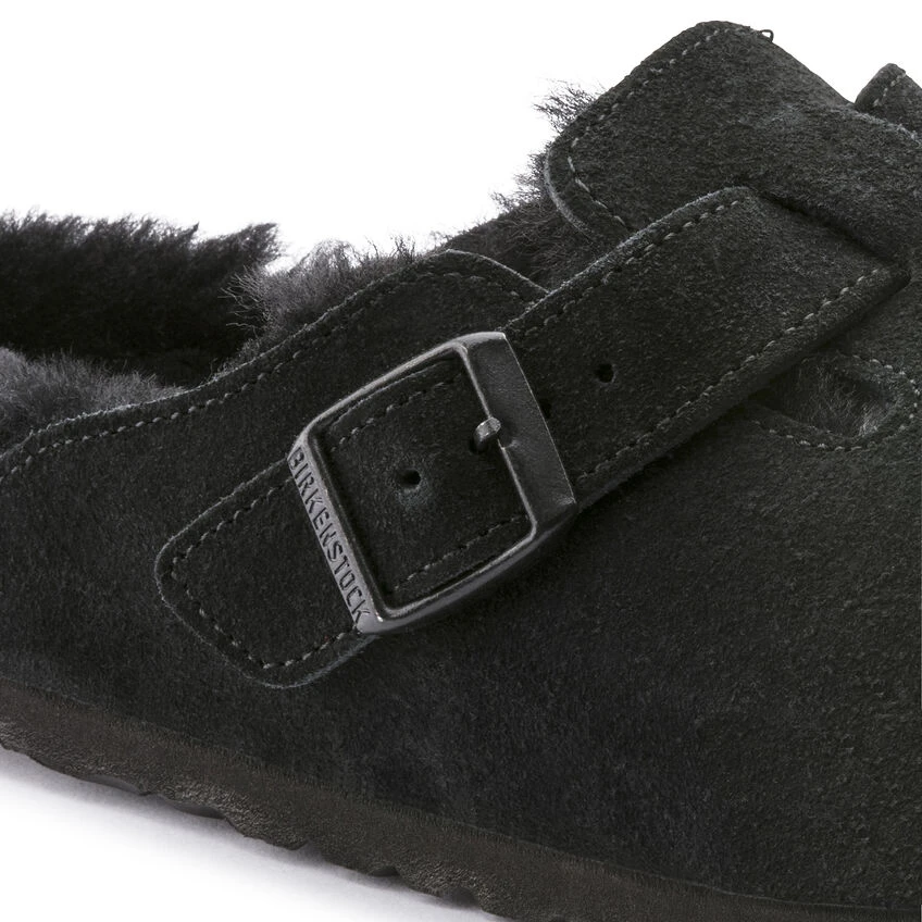 Outlet โจ Birkenstock Boston Suede Leather Black ๐ 10 Outlet โจ Birkenstock Boston Suede Leather Black ๐ - Image 10
