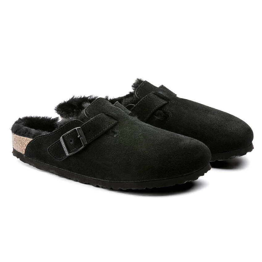 Outlet โจ Birkenstock Boston Suede Leather Black ๐ 8 Outlet โจ Birkenstock Boston Suede Leather Black ๐ - Image 8