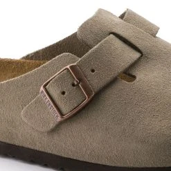 Outlet 🔥 Birkenstock Boston Suede Leather Taupe 🤩 -Men Shoes Store 560771 detail 1