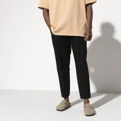 Outlet 🔥 Birkenstock Boston Suede Leather Taupe 🤩 -Men Shoes Store 560771 f look m