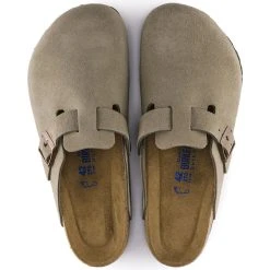Outlet 🔥 Birkenstock Boston Suede Leather Taupe 🤩 -Men Shoes Store 560771 top