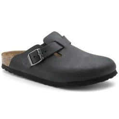 Cheapest 💯 Birkenstock Boston Oiled Leather Black 👍