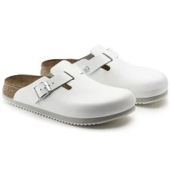 Budget ⭐ Birkenstock Boston Natural Leather White 🥰 -Men Shoes Store 60136 pair