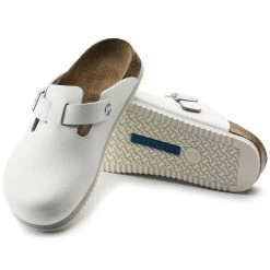 Budget ⭐ Birkenstock Boston Natural Leather White 🥰 -Men Shoes Store 60136 sole