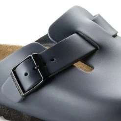 Coupon ✨ Birkenstock Boston Natural Leather Blue ⌛ -Men Shoes Store 60153 detail 1