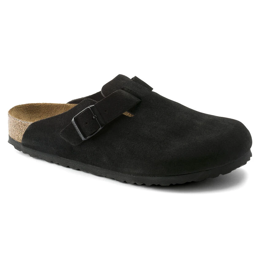 Promo ✨ Birkenstock Boston Suede Leather Black 🔔 2 Promo ✨ Birkenstock Boston Suede Leather Black 🔔 - Image 2