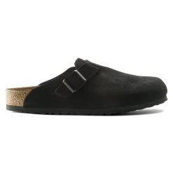 Promo ✨ Birkenstock Boston Suede Leather Black 🔔 17 Promo ✨ Birkenstock Boston Suede Leather Black 🔔 -Men Shoes Store 660473 side
