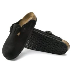 Promo ✨ Birkenstock Boston Suede Leather Black 🔔 14 Promo ✨ Birkenstock Boston Suede Leather Black 🔔 -Men Shoes Store 660473 sole