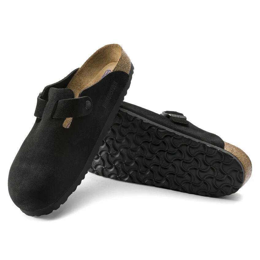 Promo ✨ Birkenstock Boston Suede Leather Black 🔔 5 Promo ✨ Birkenstock Boston Suede Leather Black 🔔 - Image 5