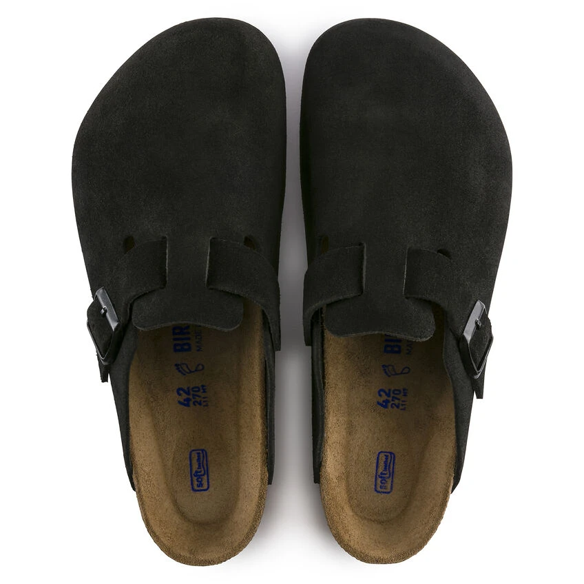 Promo ✨ Birkenstock Boston Suede Leather Black 🔔 6 Promo ✨ Birkenstock Boston Suede Leather Black 🔔 - Image 6